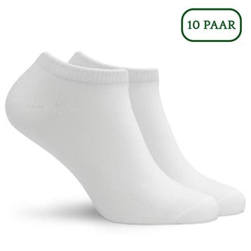 Hipperboo® Bamboe Dames en Heren Sneakersokken | Naadloos, Sokken en Kniesokken, Verzenden, Wit, Nieuw
