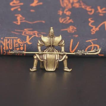 Bronzen Guan Gong Beeld op Paard - Chinese God van Rijkdom D, Verzenden