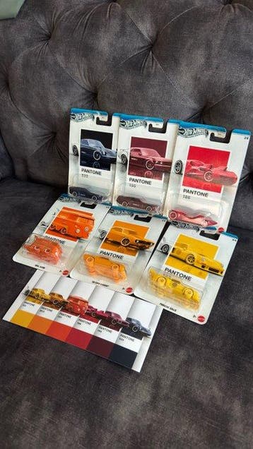 Hot Wheels 1:64 - Modelauto (6) - Pantone Collection –, Nieuw