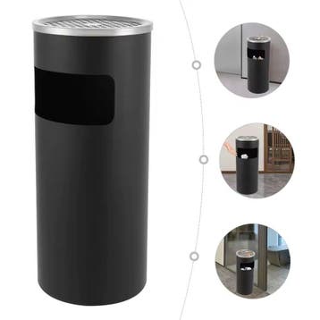 15L Roestvrijstalen Vuilnisbak met Asbak – Combi Asbak Nieuw, Huis en Inrichting, Woonaccessoires | Prullenbakken, Verzenden, Nieuw