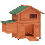 Houten Kippenhok Met Nestkast, 2 Zitstokken, Helling, Raam E, Verzenden, Nieuw