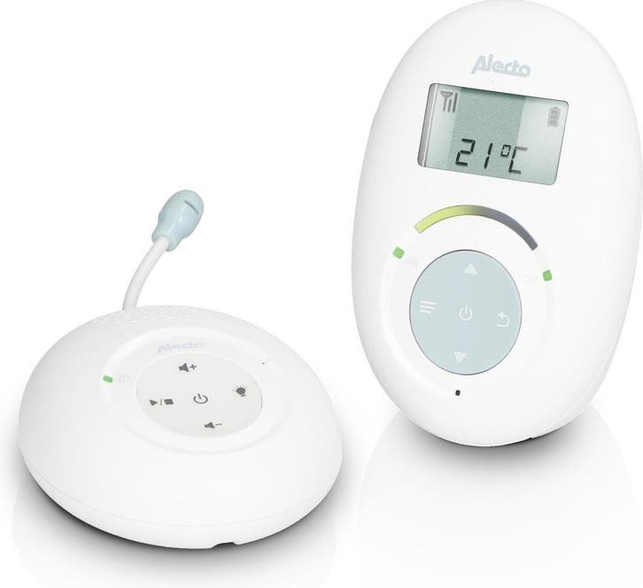 Alecto DBX120 - Full Eco DECT Babyfoon - Wit, Kinderen en Baby's, Babyfoons, Verzenden