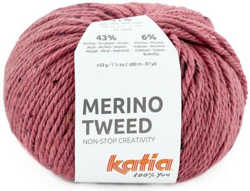 Katia Merino Tweed - 321 Oude Roos - Merinogaren, Ophalen of Verzenden, Nieuw