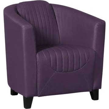 Leren fauteuil Press Special - Toledo Aubergine (paars) -, Huis en Inrichting, Nieuw, Ophalen of Verzenden, Eigentijds, Klassiek, Retro, Romantisch, Vintage