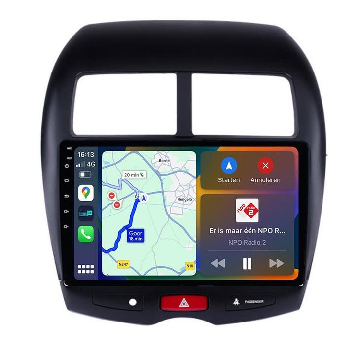 Mitsubishi ASX Navigatie Radio Apple Carplay en Android Auto, Auto diversen, Autoradio's, Nieuw, Ophalen of Verzenden