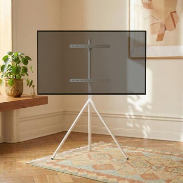 TV standaard Valle Tv statief 137x86x47 cm tot 65 inch wit p, Huis en Inrichting, Kasten | Televisiemeubels, Verzenden, Nieuw