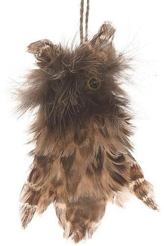 Fluffy Uiltje hanger Bruin 7x5x11 cm, Hobby en Vrije tijd, Knutselen, Nieuw, Ophalen of Verzenden