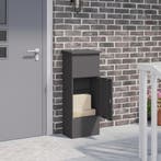 vidaXL Pakket inwerp box met opslag Zwart 44,5 x 29 x 110,5, Verzenden, Nieuw