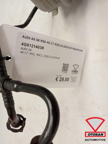 Audi A6 S6 RS6 4G C7 Koelvloeistof Reservoir 4G0121403R, Ophalen, Gebruikt, Audi
