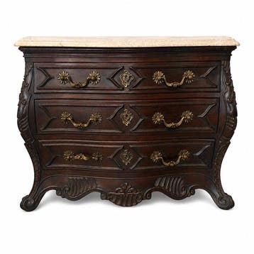 Ladekast - Satijnhout - Commode Louis XV, 19e eeuw