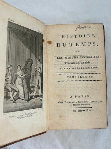 Anonyme - Histoire du temps; ou Les moeurs écossaises - 1800
