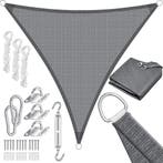 Schaduwdoek - Zonnezeil - Driehoek - 3x3x3 m - Grijs - KESSE, Verzenden, Zo goed als nieuw