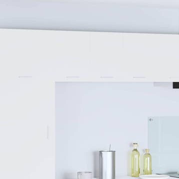 vidaXL Hangkast 2 st Wit Bewerkt hout, Verzenden, Nieuw, Wit