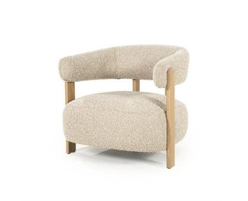 Fauteuil Lola - hush Taupe | Eleonora, Ophalen of Verzenden, Nieuw