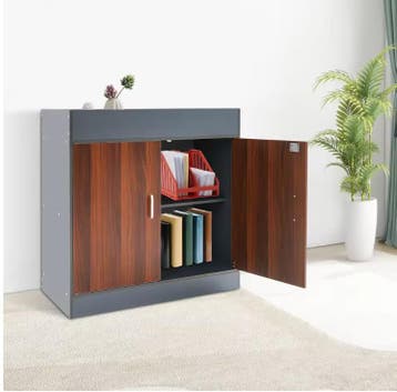 Kantoor Opbergkast met 2 Deuren – MDF 80x40x80 cm, Verzenden, Nieuw in verpakking
