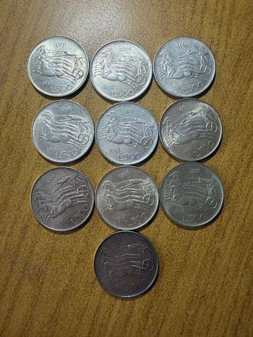 Italië, Republiek 500 Lire Anno 1961 “Centenario” (10