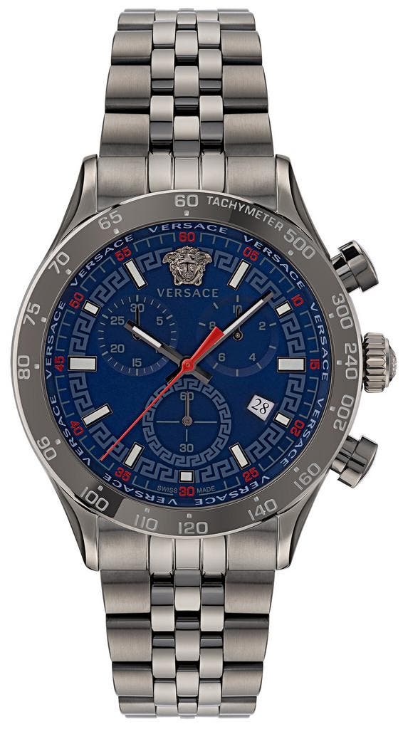 Versace VE2U00722 Hellenyium Chrono horloge 43 mm, Sieraden, Tassen en Uiterlijk, Horloges | Heren, Polshorloge, Nieuw, Overige merken