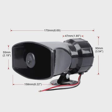 Krachtige 120DB Auto Sirene Luidspreker met Microfoon - 100W, Verzenden, Nieuw