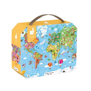 Janod puzzel wereldkaart - Giant 30 van €24,99 voor €22,49, Ophalen of Verzenden, Nieuw