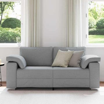 vidaXL Loveseat Lichtgrijs 180 cm Stof, Verzenden, Nieuw, Stof, 150 tot 200 cm