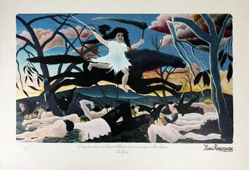 Henri Rousseau (1844 - 1910) - La Guerre, Antiek en Kunst