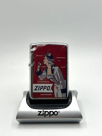 Zippo - Windy Girl Box Top High Polish Chrome - Limited, Nieuw
