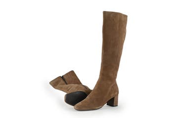 Linea Zeta Laarzen in maat 36 Bruin, Kleding | Dames, Schoenen, Hoge laarzen, Bruin, Verzenden, Zo goed als nieuw