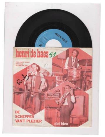 Henri De Haes – De Schepper Vant Plezier / Ciel Bleu (1-7-, Cd's en Dvd's, Vinyl Singles, Ophalen of Verzenden, Nieuw in verpakking