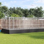 vidaXL Volière met verlengstuk 932x307x212 m staal, Dieren en Toebehoren, Verzenden, Nieuw
