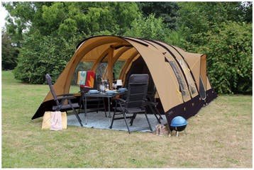 Eurotrail Mount Baker BTC Air 5 persoons familietent Nieuw, Caravans en Kamperen, Tenten, Ophalen of Verzenden, Nieuw, Tot en met 5