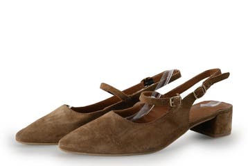 No Stress Slingbacks in maat 42 Bruin, No Stress, Bruin, Verzenden, Zo goed als nieuw