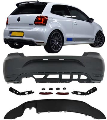 Achterbumper WRC-Look | geschikt voor Volkswagen Polo | 6R&6, Auto-onderdelen, Verzenden, Nieuw, Volkswagen