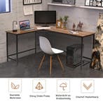 LIVSK L-vormig computerbureau - Ruimtebesparend ontwerp - Du, Verzenden, Nieuw