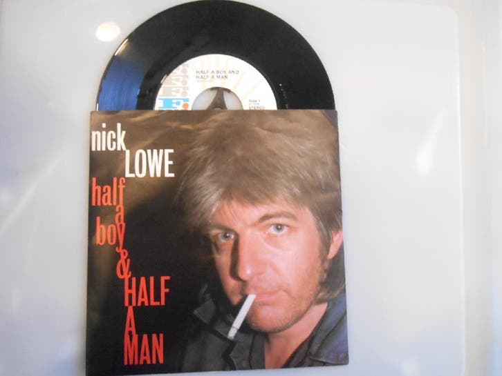 vinyl single 7 inch - Nick Lowe - Half A Boy And Half A Man, Cd's en Dvd's, Vinyl Singles, Zo goed als nieuw, Verzenden