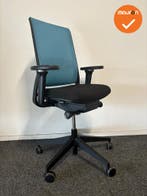 Gispen Zinn - 4D Armleggers - Zwart gestoffeerde zitting met, Werkplek, Ophalen of Verzenden, Gebruikt, Stoel