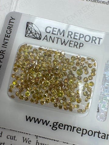 Zonder minimumprijs - 223 pcs Diamant (Kleurbehandeld) -, Nieuw