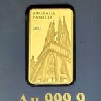Fiji. 5 Dollars Sagrada Familia , Oro 1/100 Oz (.999) Proof