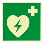 AED Bord (E010) / Defibrillator Fotoluminescerend Veilig...