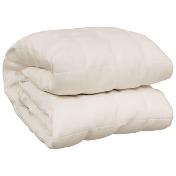 Verzwaringsdeken 135x200cm 6kg | Retourdeal 67% Korting, Eenpersoons, Beige, Ophalen of Verzenden, Deken of Dekbed