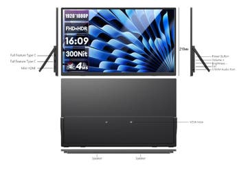 15,6” Draagbare Full HD IPS Monitor USB-C met Standaard, Verzenden, Nieuw