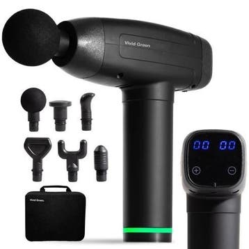 Massage Gun met 6 Opzetstukken &amp; Opbergcase - Professioneel, Verzenden, Zo goed als nieuw