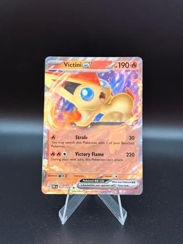 Pokemon Scarlet & Violet Victini EX #033/197, Verzenden, Gebruikt, Losse kaart