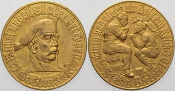 Notgoudmark 1923 Stadt Bielefeld, Verzenden