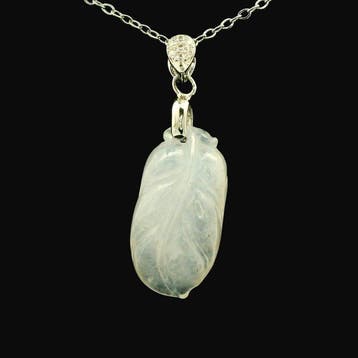 Jade - Zilver, Type A jadeiet – zilver – gecertificeerde