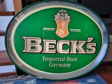 Becks - Neon-lichtreclame voor bier - Reclamebord -, Antiek en Kunst