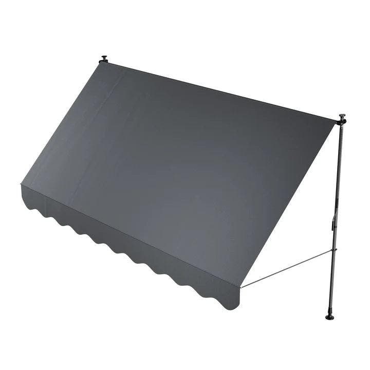 Klemluifel Kapstadt - 350x120 cm - Grijs, Tuin en Terras, Zonneschermen, Nieuw, Verzenden