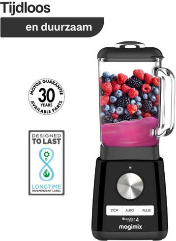Magimix Power Blender Smoothie Maker 1,8 Liter - Zwart - +, Ophalen of Verzenden, Nieuw