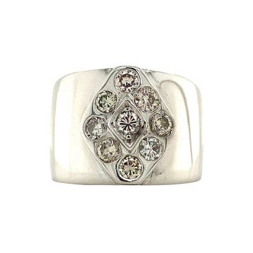 Ring met diamant 13 karaat, Sieraden, Tassen en Uiterlijk, Verzenden, Zo goed als nieuw