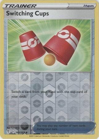 switching cups 162/203 reverse holo evolving skies, Ophalen of Verzenden, Nieuw, Losse kaart, Foil