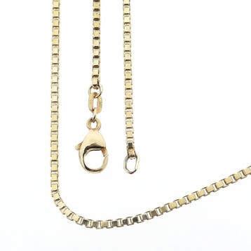Gouden Venetiaanse schakelketting, Ophalen of Verzenden, Gebruikt, Goud, Goud